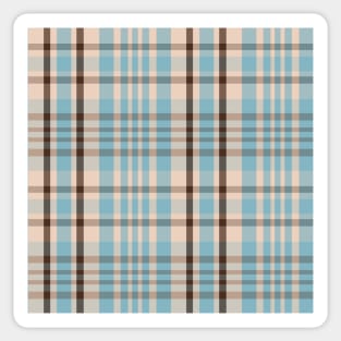 Autumn Aesthetic Sorcha 1 Hand Drawn Textured Plaid Pattern Sticker